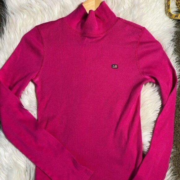 Vintage 90s Pink Preppy Quiet Luxury Ralph Lauren Polo Turtleneck - Picture 1 of 8